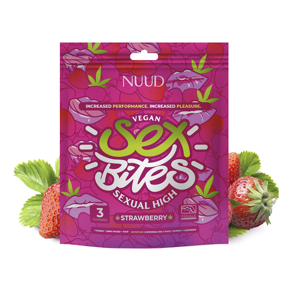 NUUD Sex Bites Female Aphrodisiac Gummies Strawberry - Fantasies Boutique