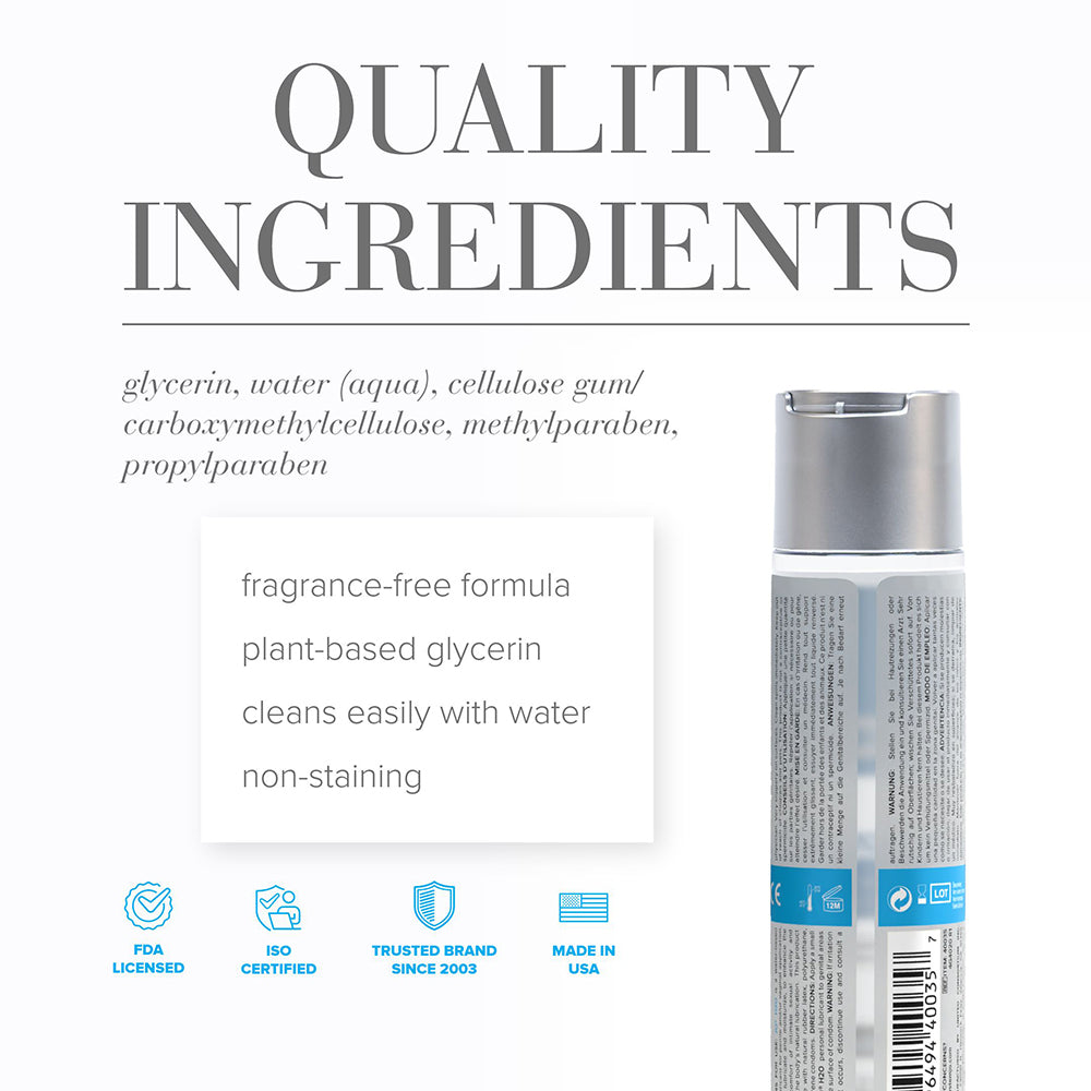 JO H2O Original Water-Based Lubricant 4 oz. - Fantasies Boutique