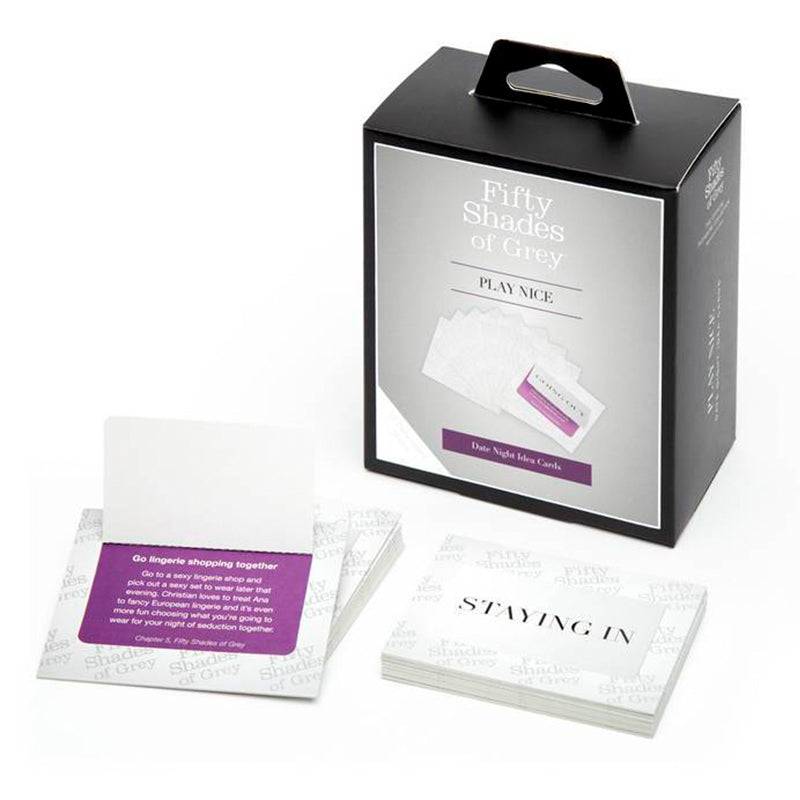 Fifty Shades of Grey Play Nice Date Night Idea Card Game - Fantasies Boutique
