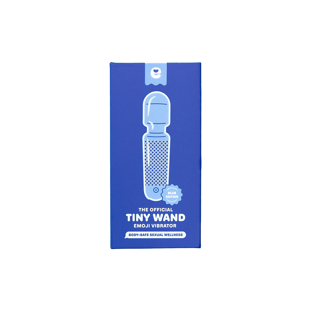 Emojibator Tiny Wand Emoji Vibrator Electric Blue - Fantasies Boutique