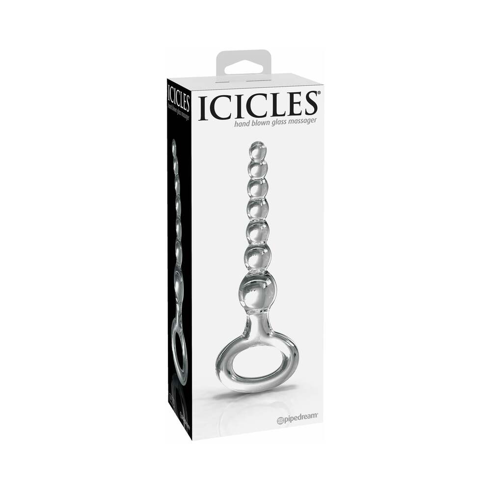Icicles No. 67 Beaded Glass Massager Clear