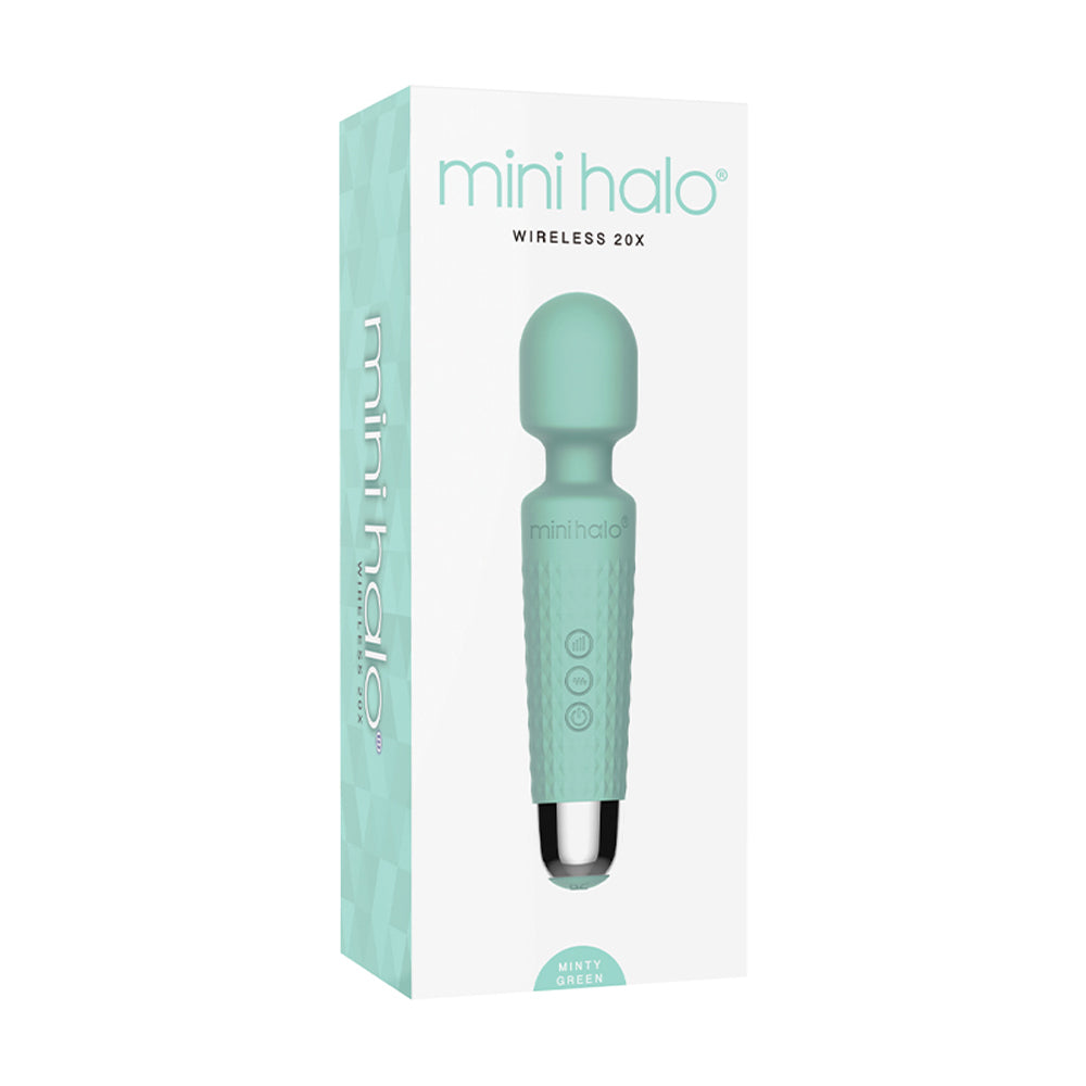 Mini Halo Wireless Wand 20X Silicone Minty Green - Fantasies Boutique