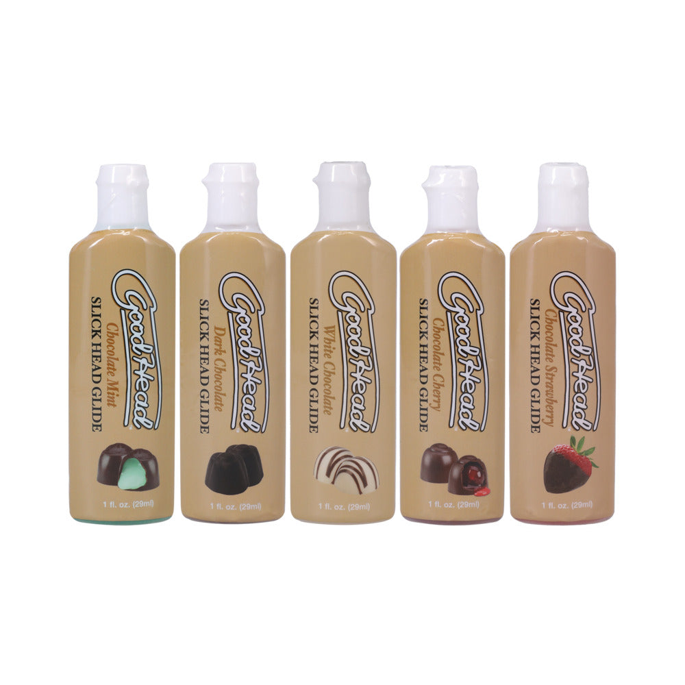 GoodHead Slick Head Glide Chocolate 5 Pack 1 oz.
