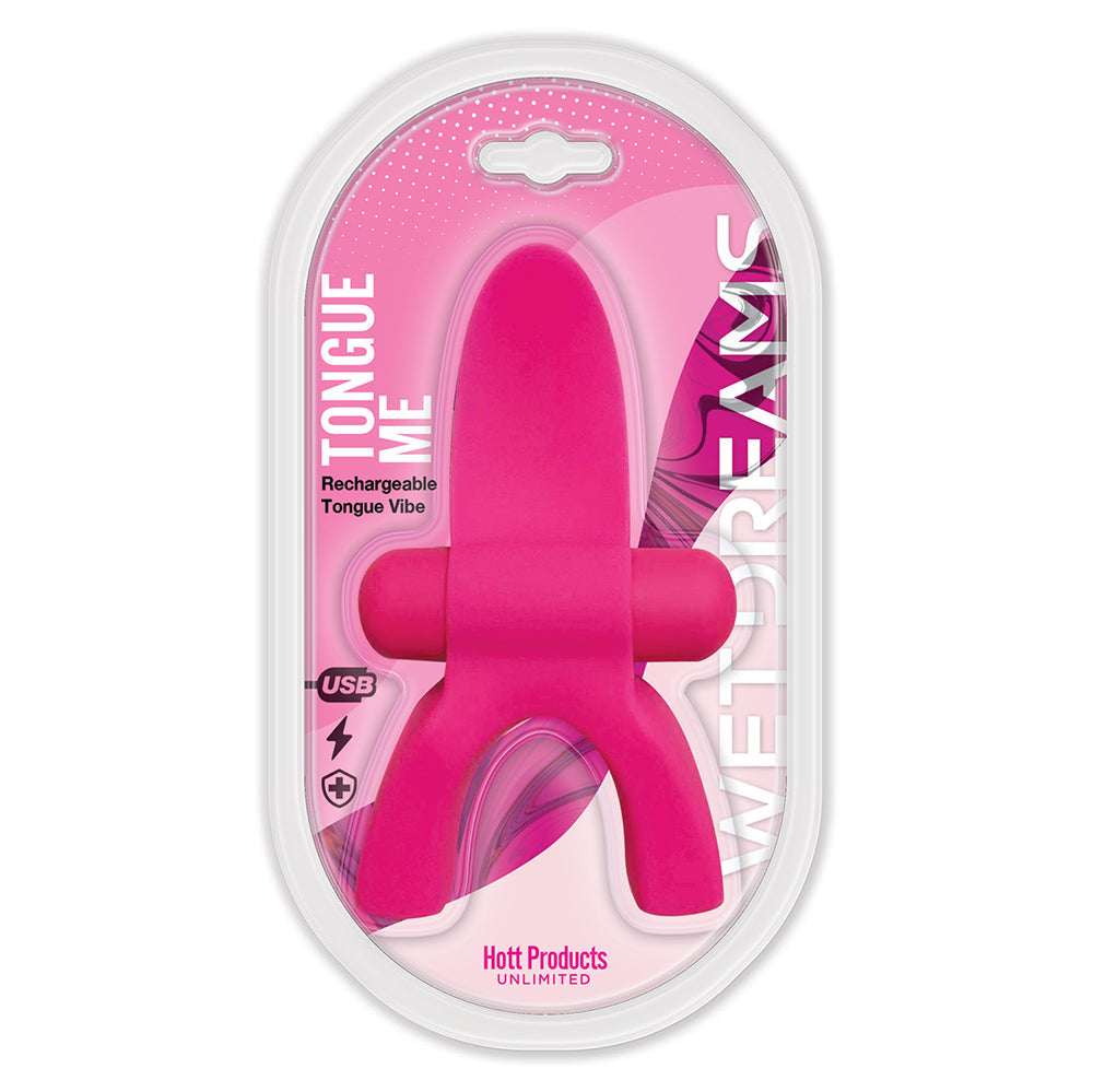Tongue Me Extreme Rechargeable Mouth Guard Tongue Vibrator Pink - Fantasies Boutique