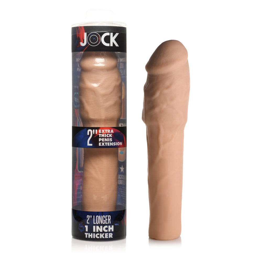 Jock Extra Thick Penis Extension Sleeve 2 in. Light - Fantasies Boutique