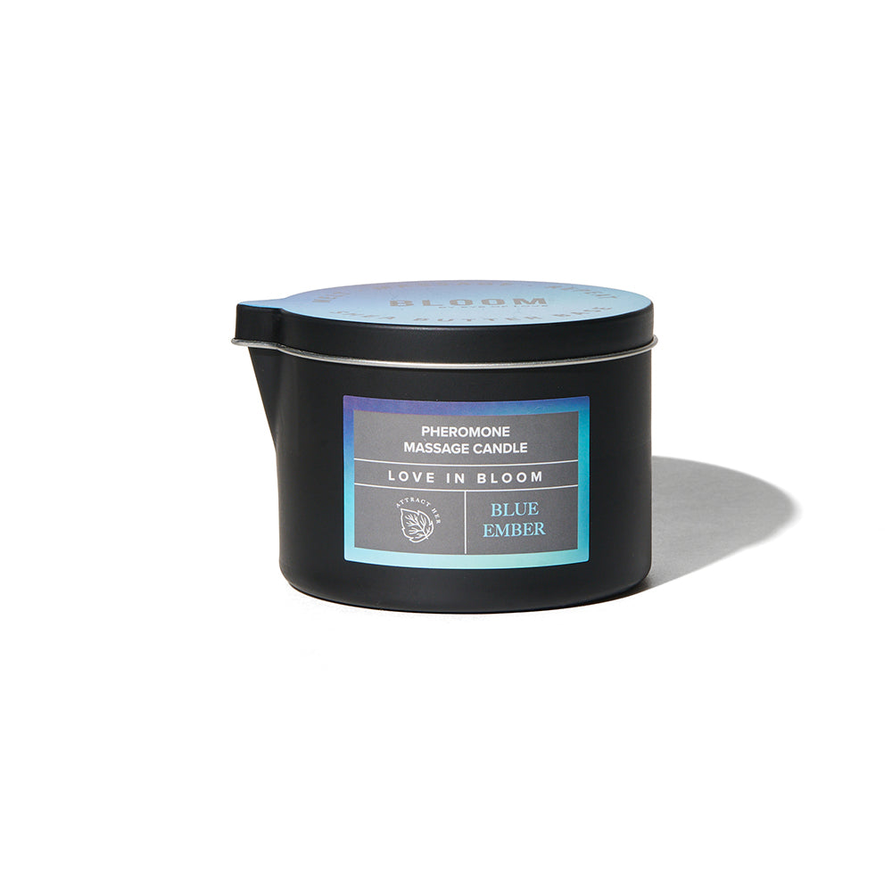 Eye of Love Bloom Pheromone Massage Candle Blue Ember 5 oz.