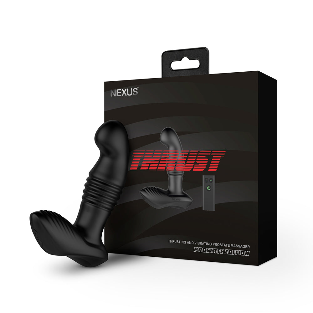 Nexus Thrust Prostate Edition Thrusting Vibrating Prostate and Perineum Massager Black - Fantasies Boutique