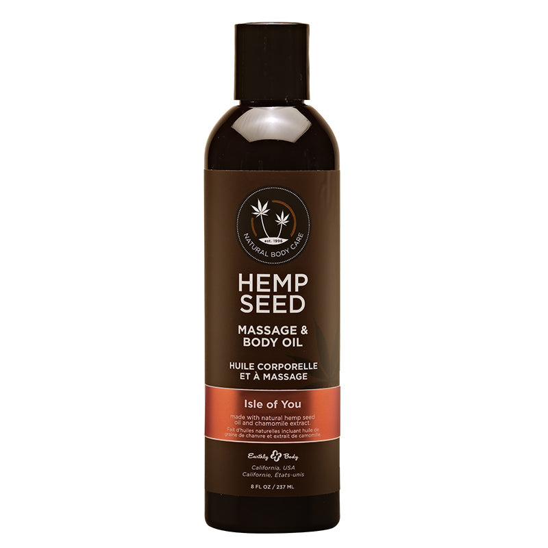 Earthly Body Massage Oil Isle of You 8oz - Fantasies Boutique