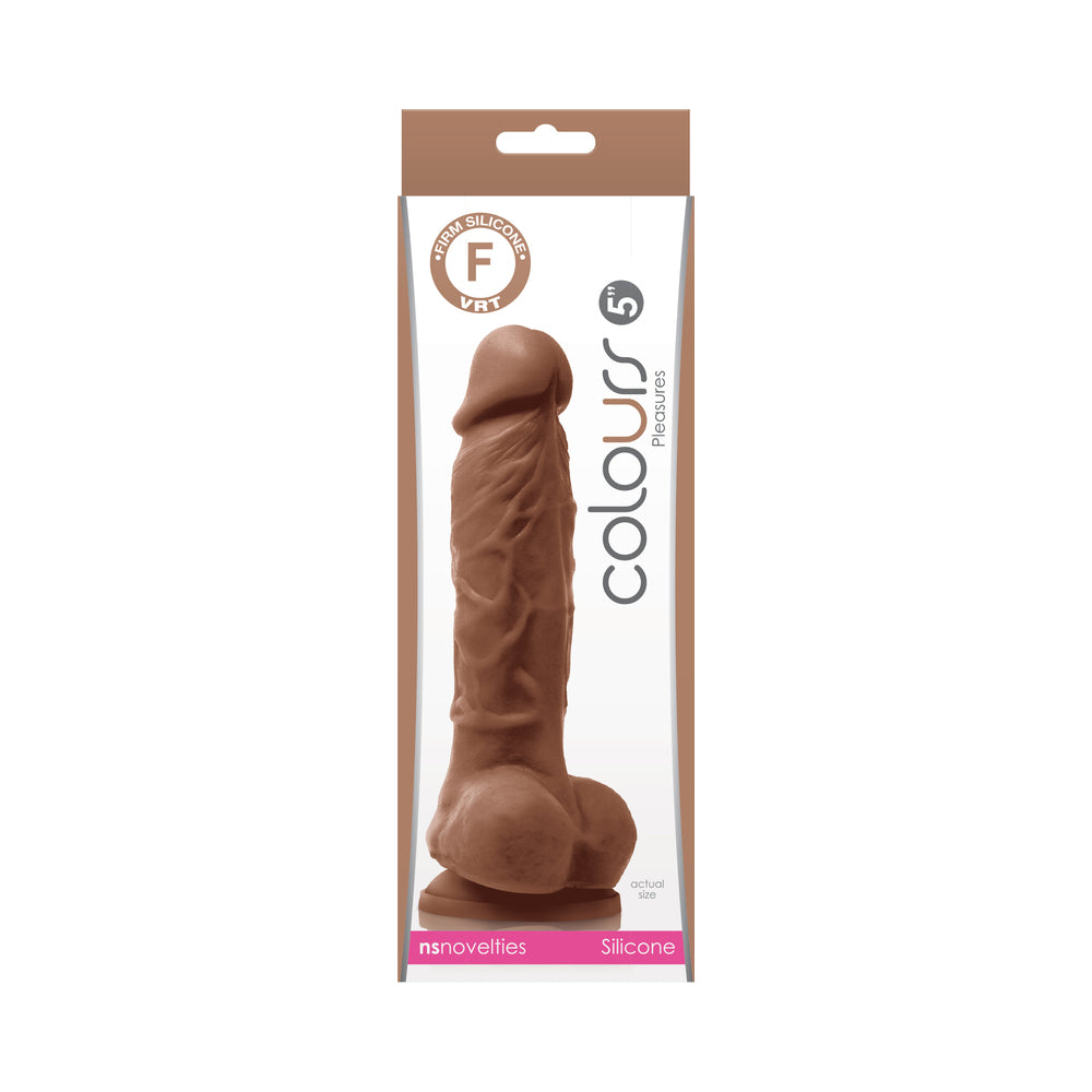 Colours Pleasures 5 in. Dildo Brown - Fantasies Boutique