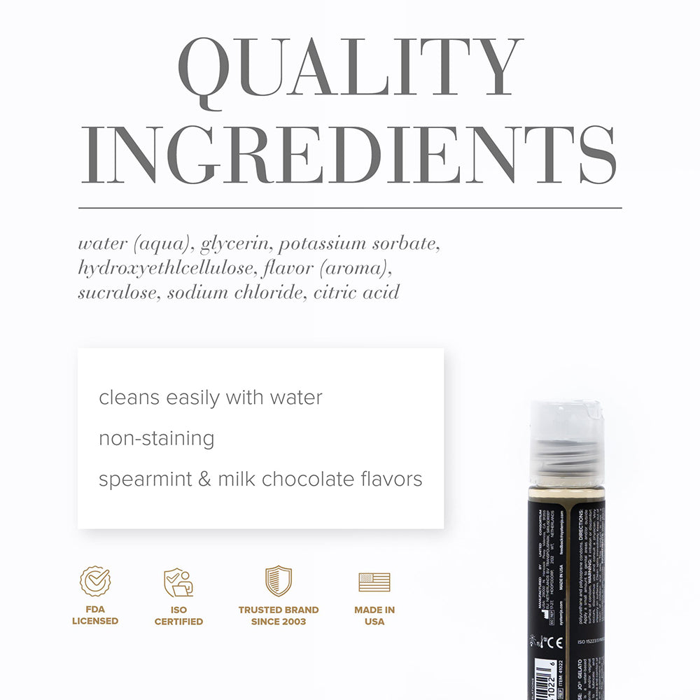JO Gelato Mint Chocolate Flavored Water-Based Lubricant 1 oz.