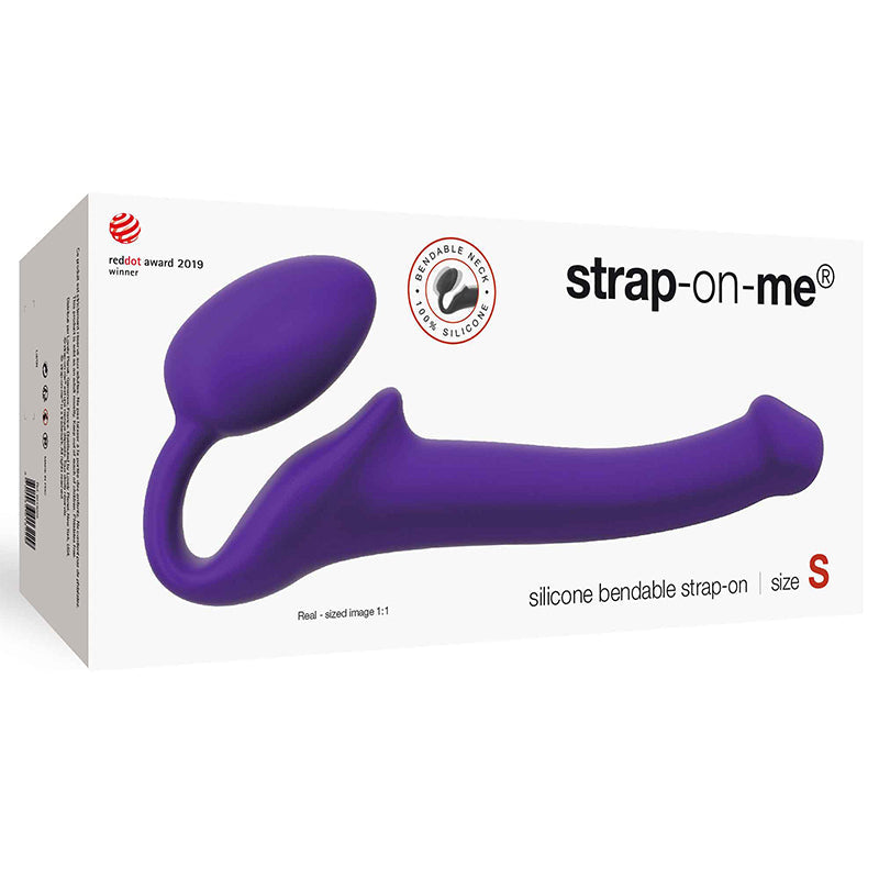 Strap-On-Me Semi-Realistic Bendable Silicone Strap-On Purple S - Fantasies Boutique