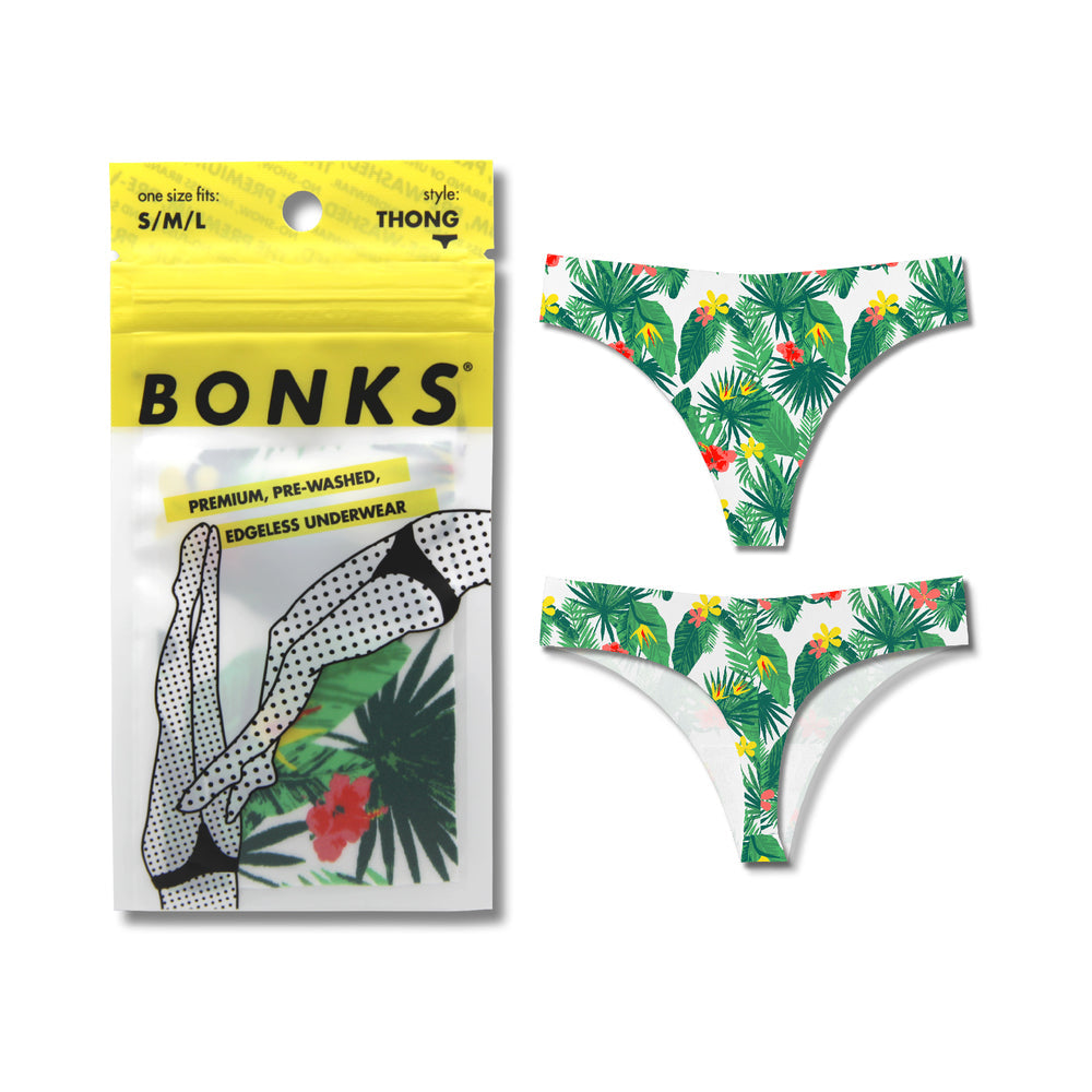 Bonks Tropic Like It's Hot Seamless Thong O/S - Fantasies Boutique
