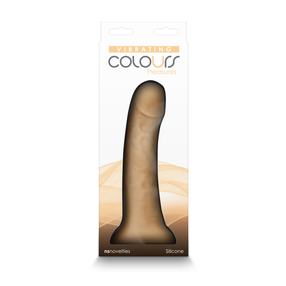 Colours Pleasures 7 in. Vibrating Dildo Beige - Fantasies Boutique