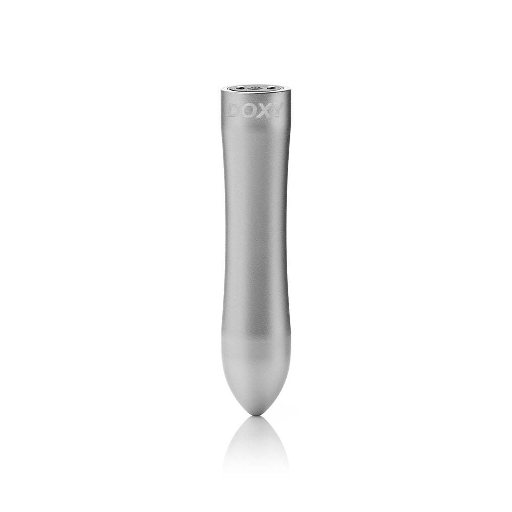 Doxy Bullet Rechargeable Vibrator Silver - Fantasies Boutique