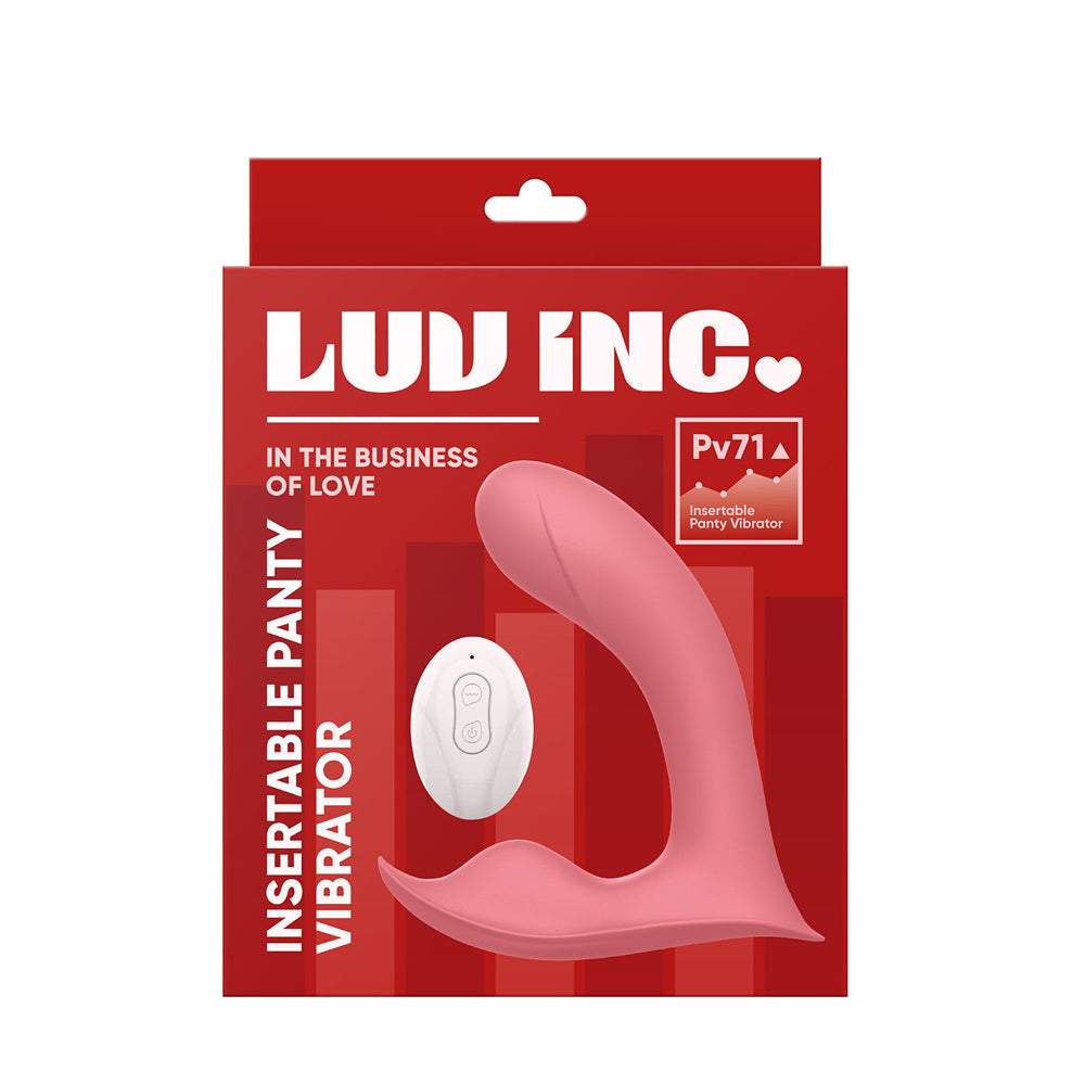 Luv Inc Pv71 Insertable Panty Vibrator Coral - Fantasies Boutique