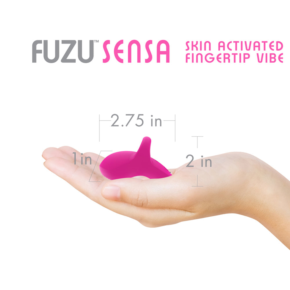 Fuzu Sensa Rechargeable Skin-Activated Fingertip Vibe Pink - Fantasies Boutique