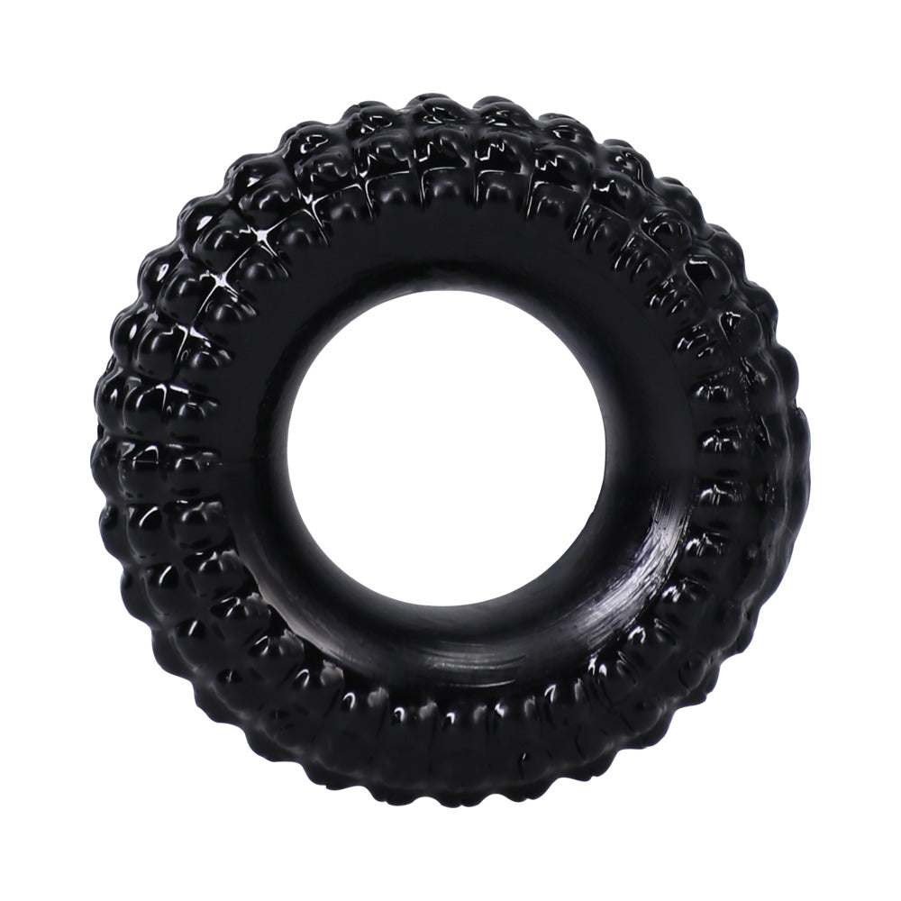 Rock Solid Radial Black C Ring in a Clamshell - Fantasies Boutique