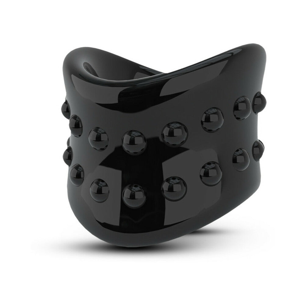 Blush Stay Hard Beef Ball Stretcher X Long 1.5 in. Black - Fantasies Boutique