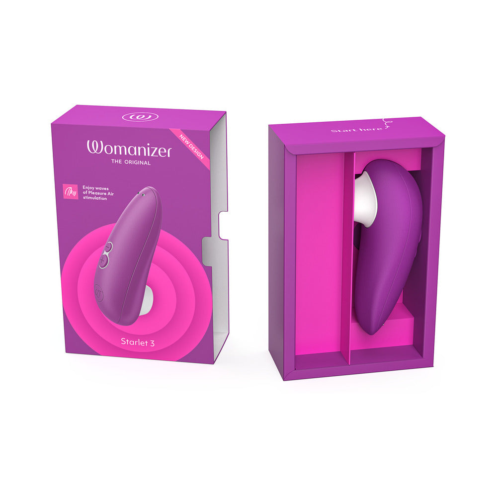 Womanizer Starlet 3 Rechargeable Silicone Compact Pleasure Air Clitoral Stimulator Violet - Fantasies Boutique
