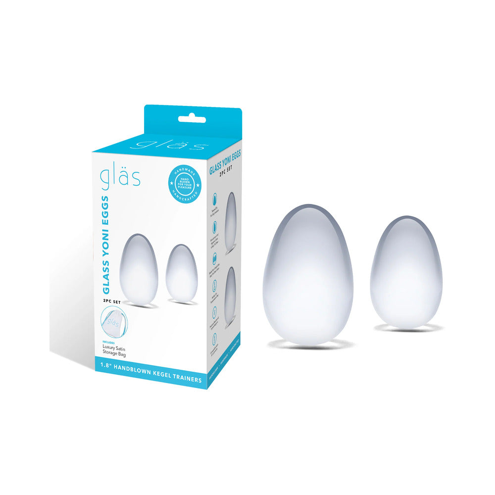 Glas 2-Piece Glass Yoni Egg Set - Fantasies Boutique