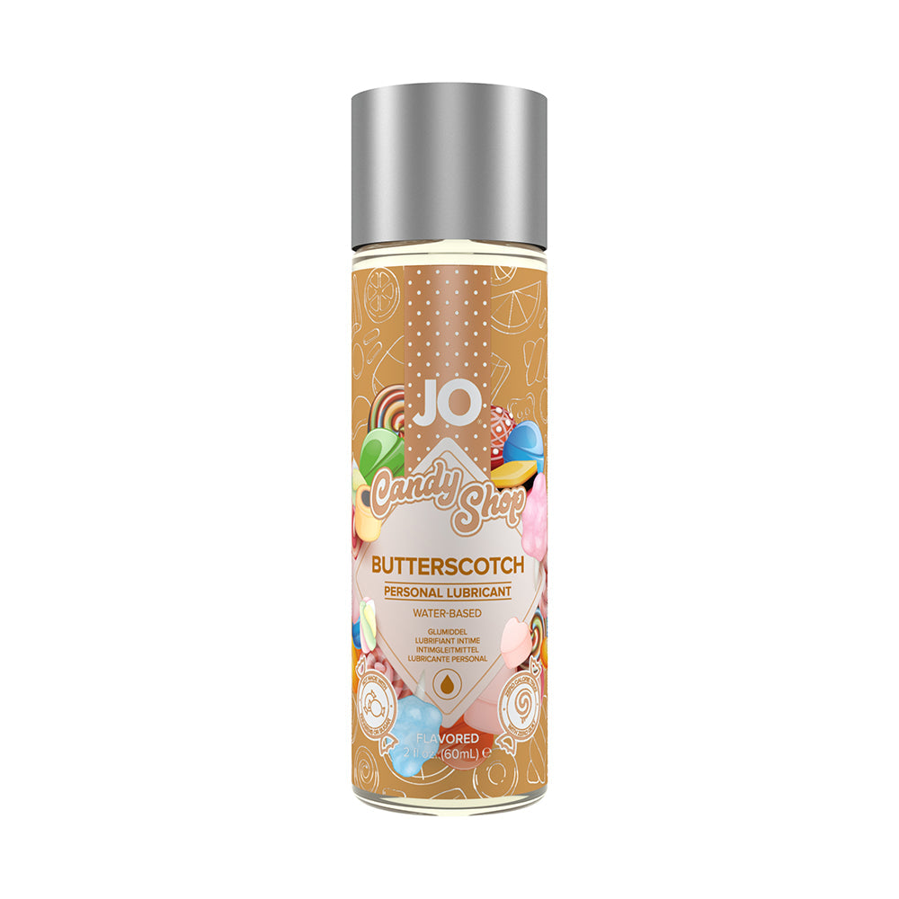 JO Candy Shop Butterscotch Flavored Water-Based Lubricant 2 oz. - Fantasies Boutique