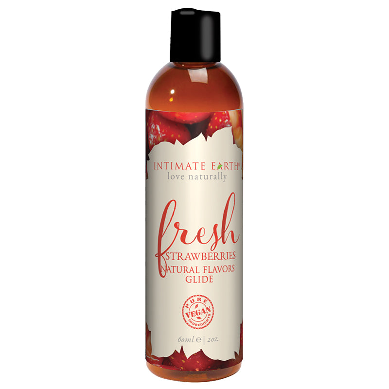 Intimate Earth Fresh Strawberries Pleasure Glide 60 ml/2 oz - Fantasies Boutique