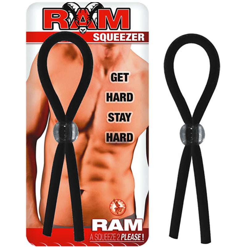 Ram Squeezer Black Lasso/Bolo - Fantasies Boutique