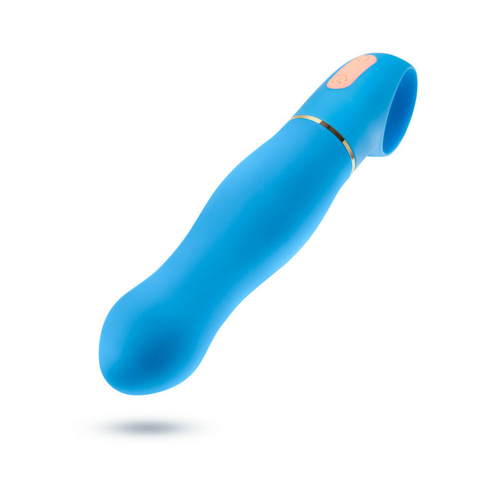Aria Exciting AF Silicone Vibrator Blue - Fantasies Boutique