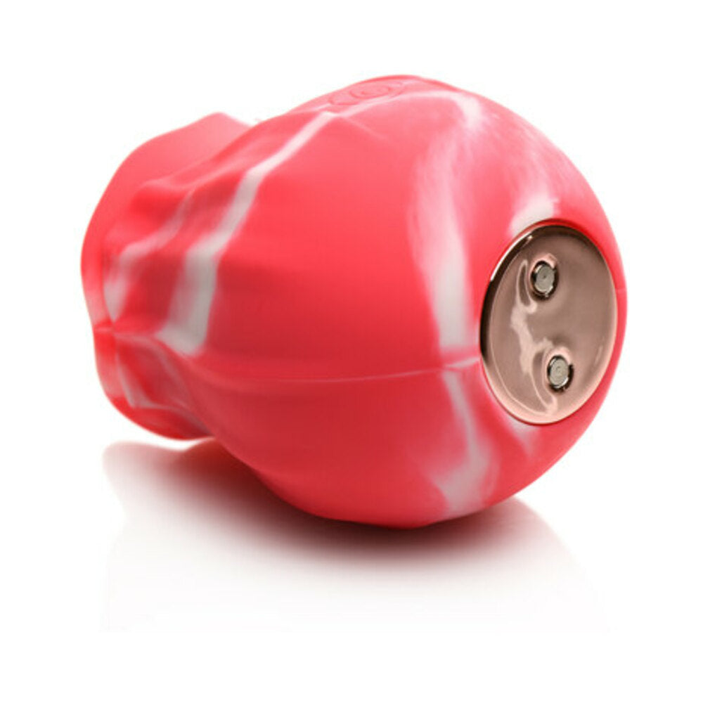 Curve Toys Gossip Cum Into Bloom Rechargeable Silicone Licking Rose Pink Twirl - Fantasies Boutique
