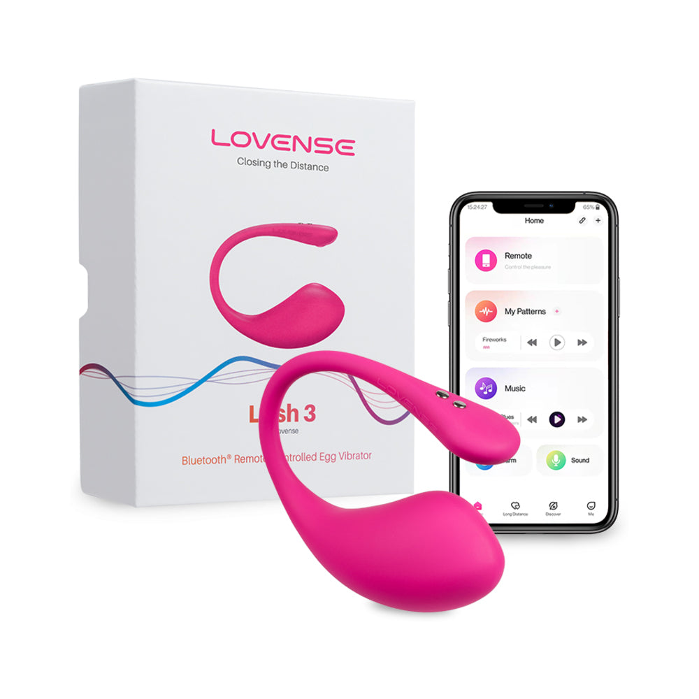 Lovense Lush 3 Bluetooth Remote-Controlled Egg Vibrator - Fantasies Boutique