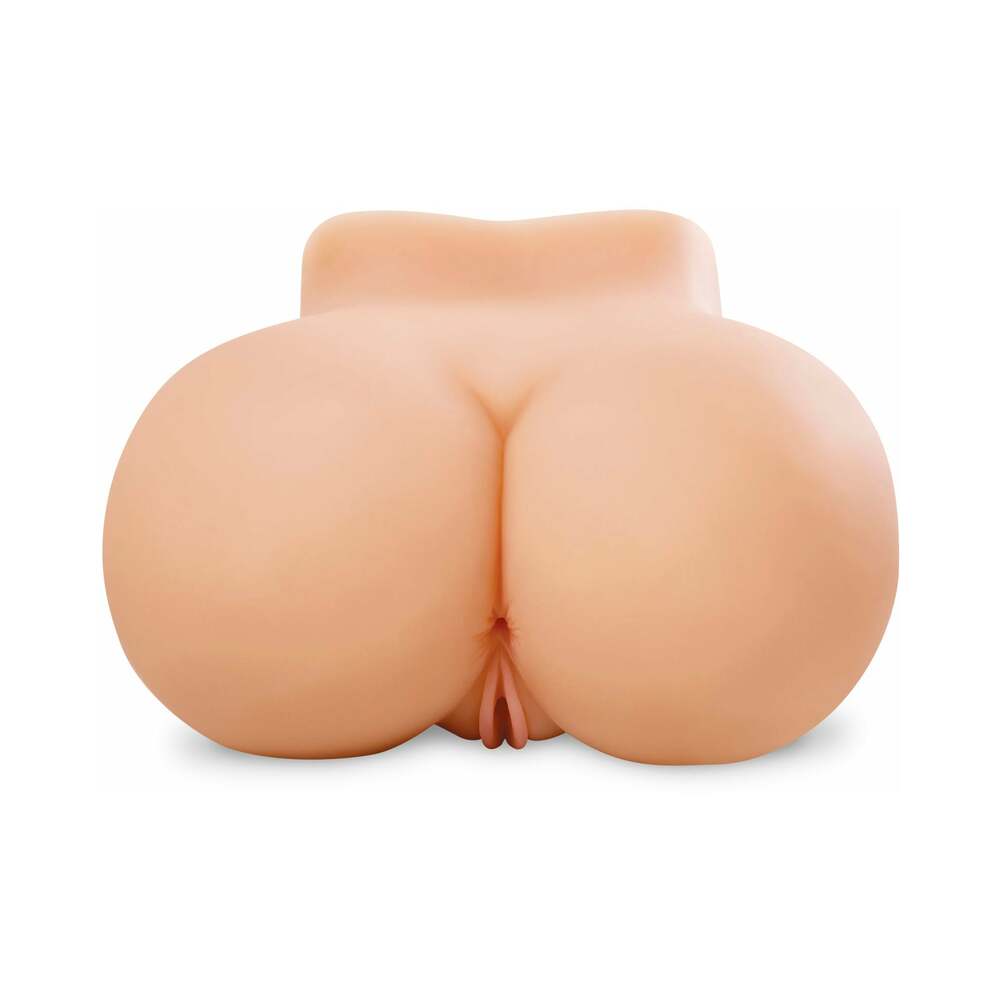 PDX Fuck Me Silly Petite Dual-Entry Masturbator Beige - Fantasies Boutique