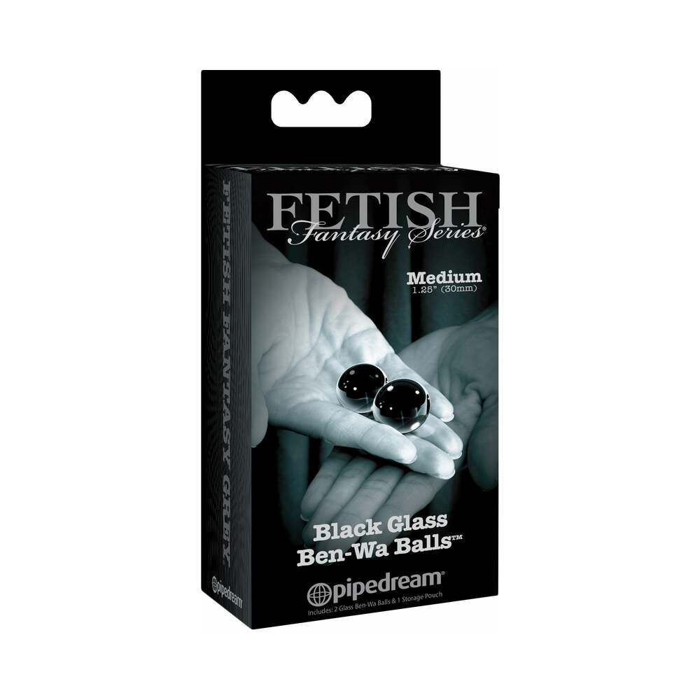 Fetish Fantasy Series Limited Edition Black Glass Ben-Wa Balls Medium - Fantasies Boutique