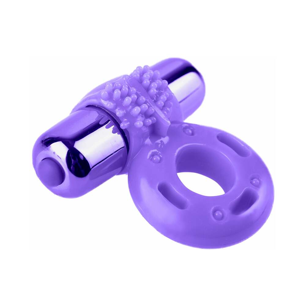 Neon 3-Piece Silicone Vibrating Couples Kit Purple - Fantasies Boutique