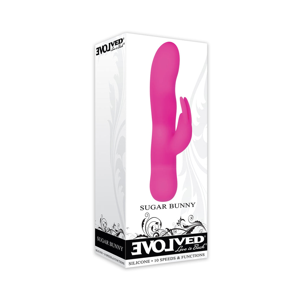 Evolved Sugar Bunny Mini Silicone Rabbit Vibrator Pink - Fantasies Boutique