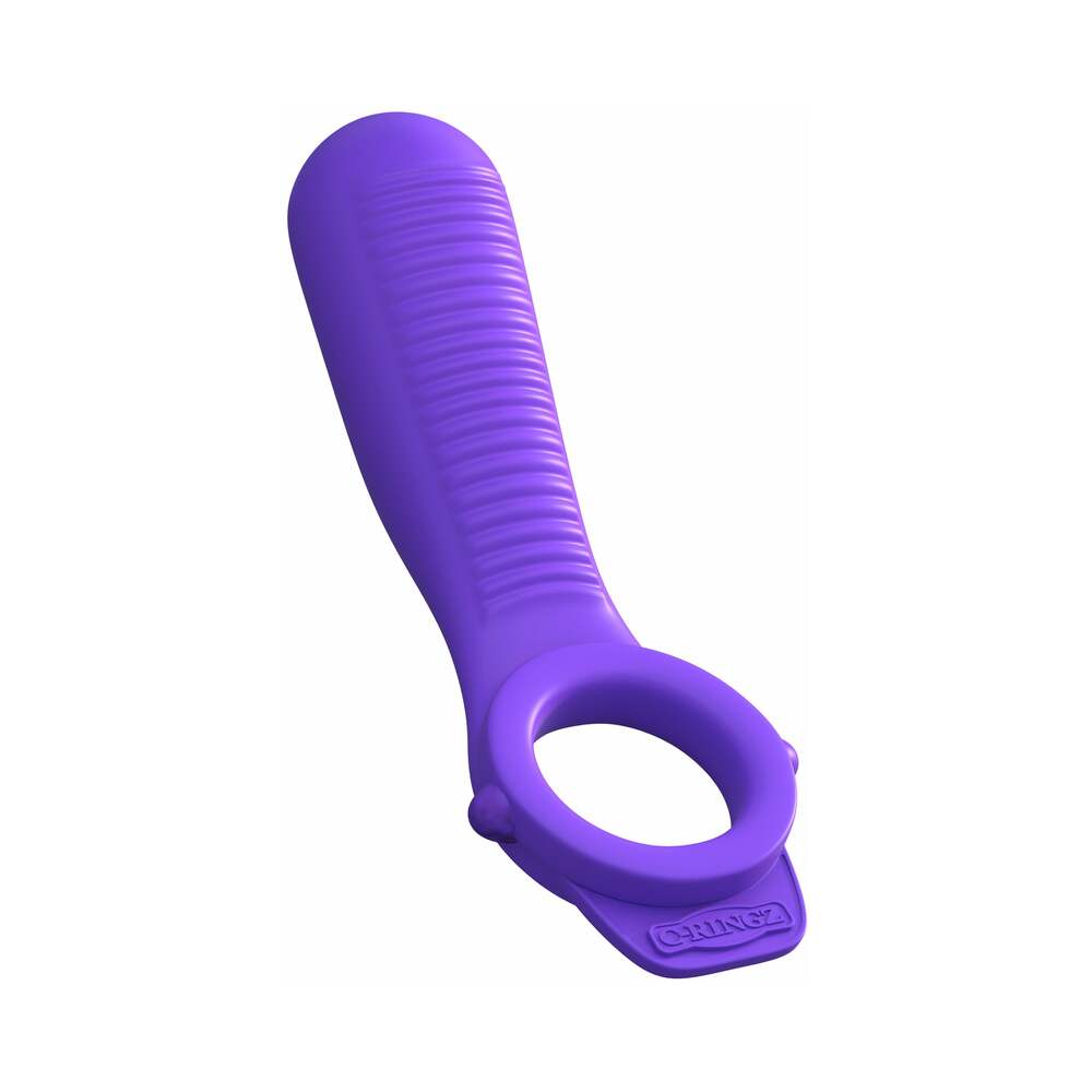 Fantasy C-Ringz Remote-Controlled Vibrating Ride N Glide Couples Ring Purple - Fantasies Boutique