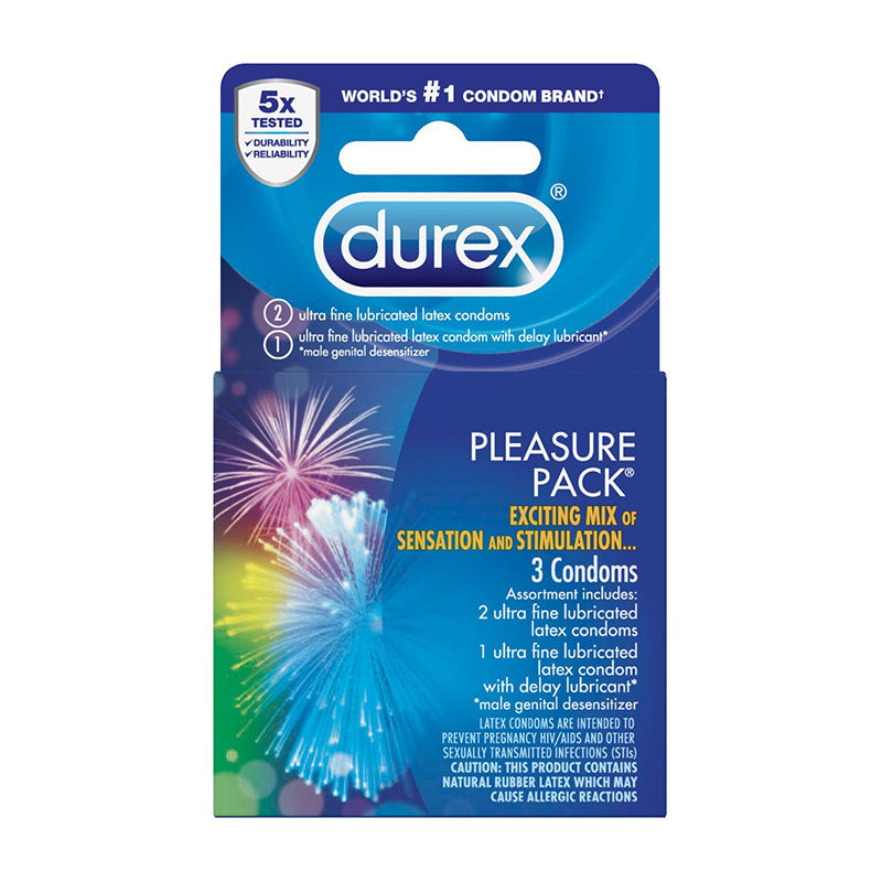 Durex Pleasure Pack (3 Pack) - Fantasies Boutique