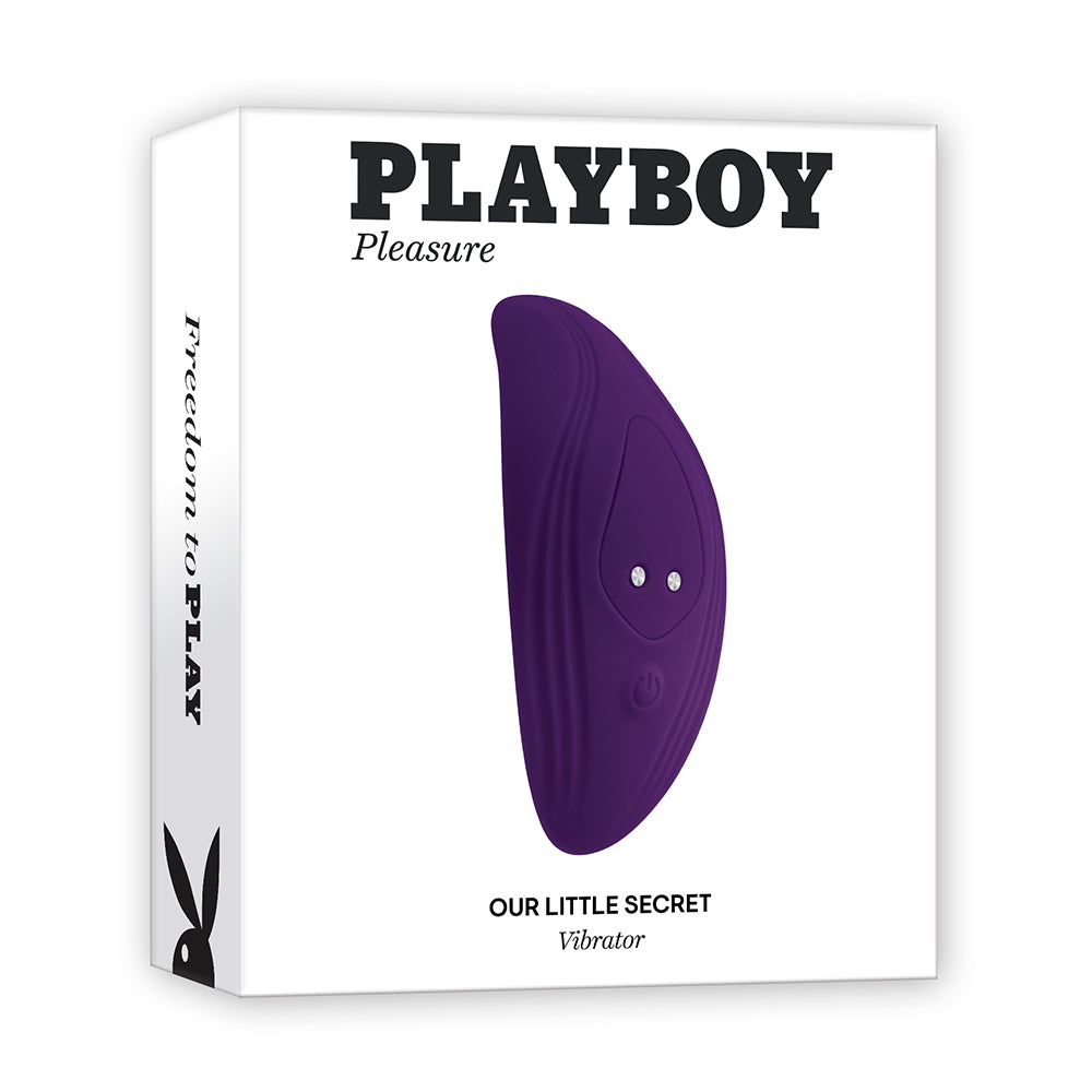 Playboy Our Little Secret Rechargeable Remote Controlled Silicone Underwear Vibrator Acai - Fantasies Boutique