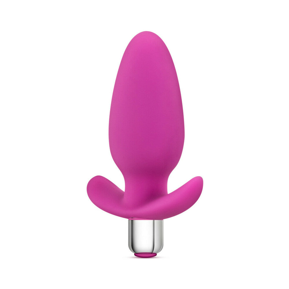 Luxe Little Thumper Vibrating Silicone Anal Plug Pink - Fantasies Boutique
