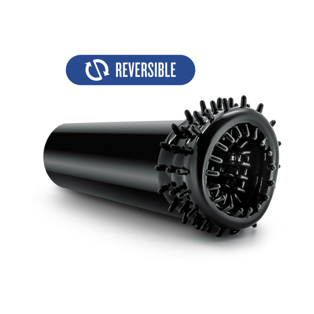 Blush M for Men Stroke Sleeve Reversible Stroker Black - Fantasies Boutique