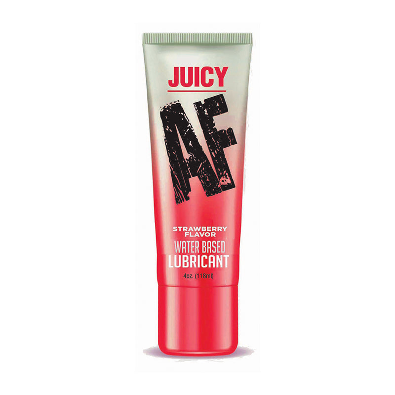 Juicy AF Water Based Lubricant Strawberry 4 oz. - Fantasies Boutique