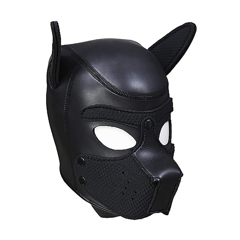 Ouch! Puppy Play Neoprene Puppy Hood Black - Fantasies Boutique