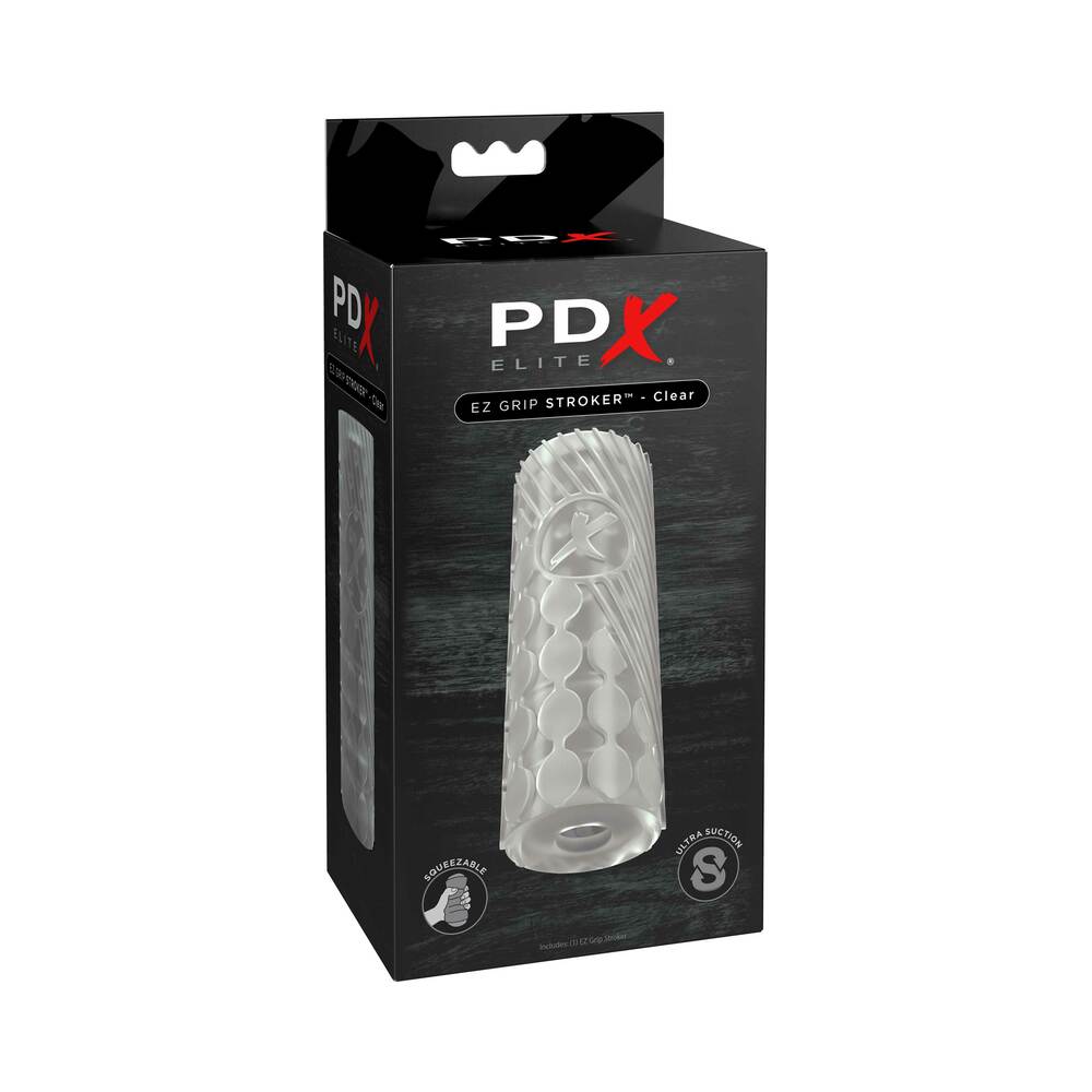 PDX Elite EZ Grip Stroker Clear - Fantasies Boutique