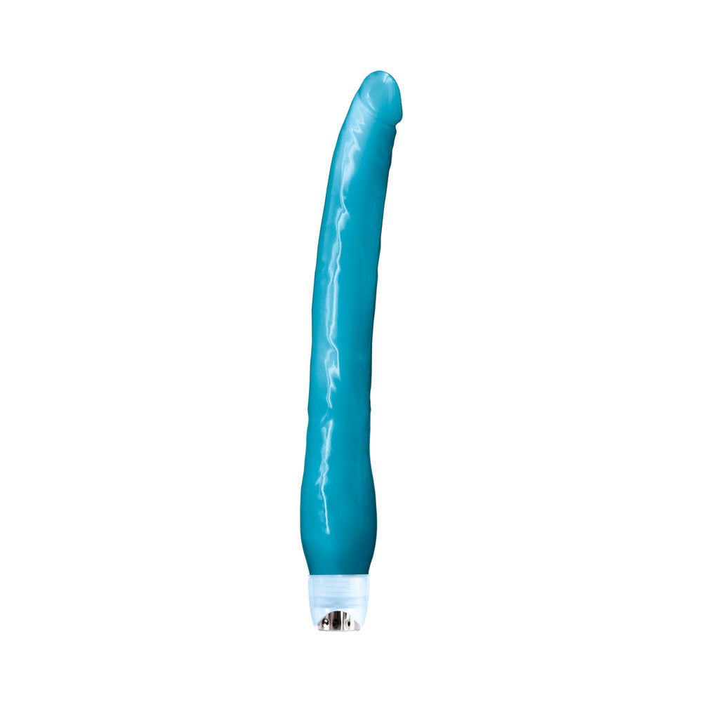 Firefly Glow Stick 11 in. Vibrating Dildo Blue - Fantasies Boutique