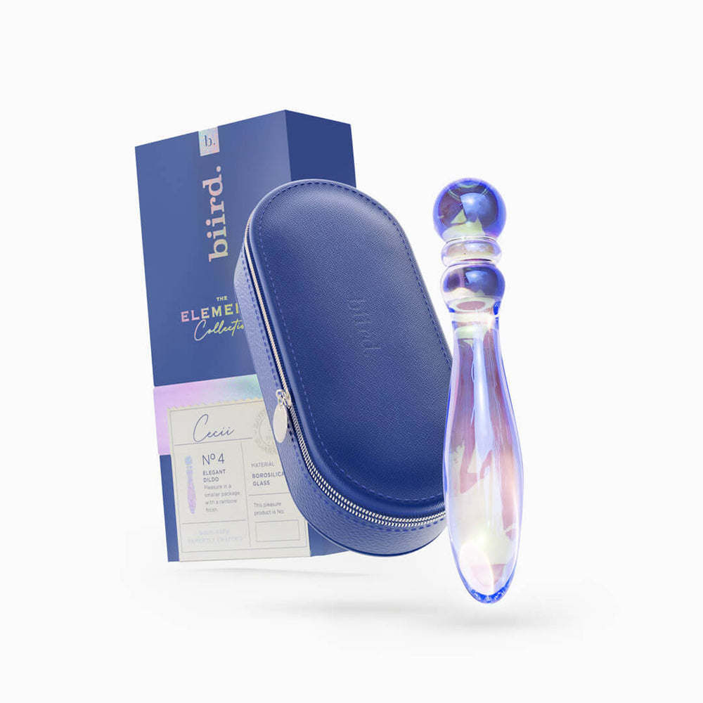 Biird Cecii Beaded Glass Dildo - Fantasies Boutique