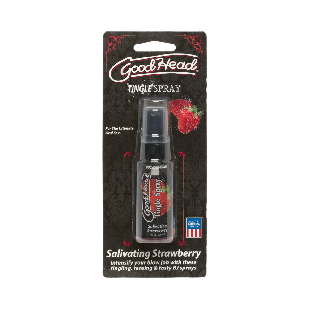GoodHead Tingle Spray 1 fl. Oz. Salivating Strawberry - Fantasies Boutique
