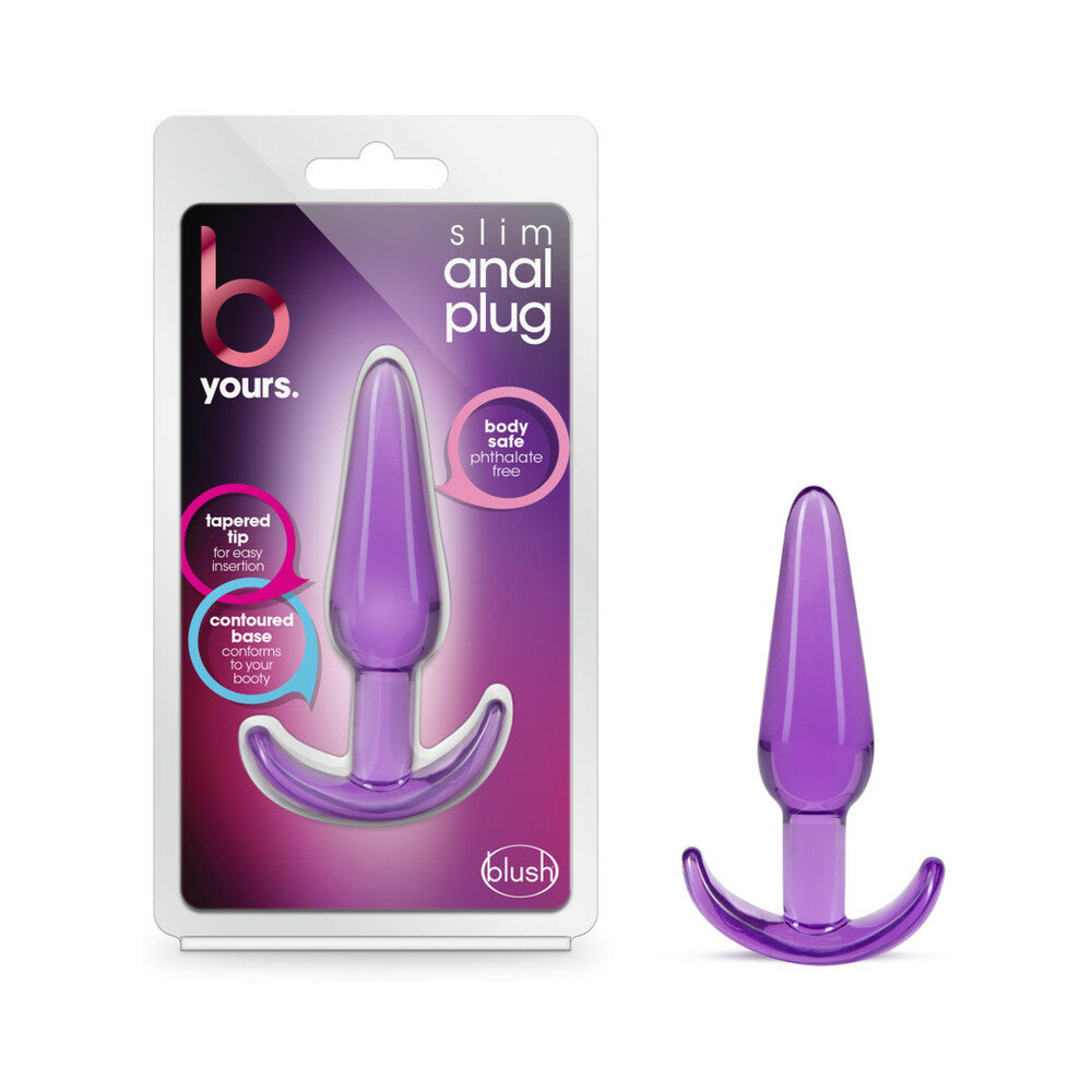 Blush B Yours Slim Anal Plug Purple - Fantasies Boutique
