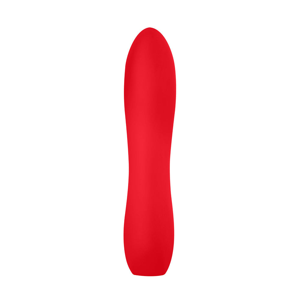 Luv Inc Lb72 Large Silicone Bullet Rechargeable Vibrator Red - Fantasies Boutique