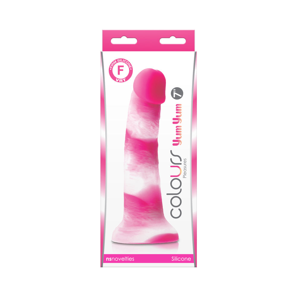 Colours Pleasures Yum Yum 7 in. Dildo Pink - Fantasies Boutique