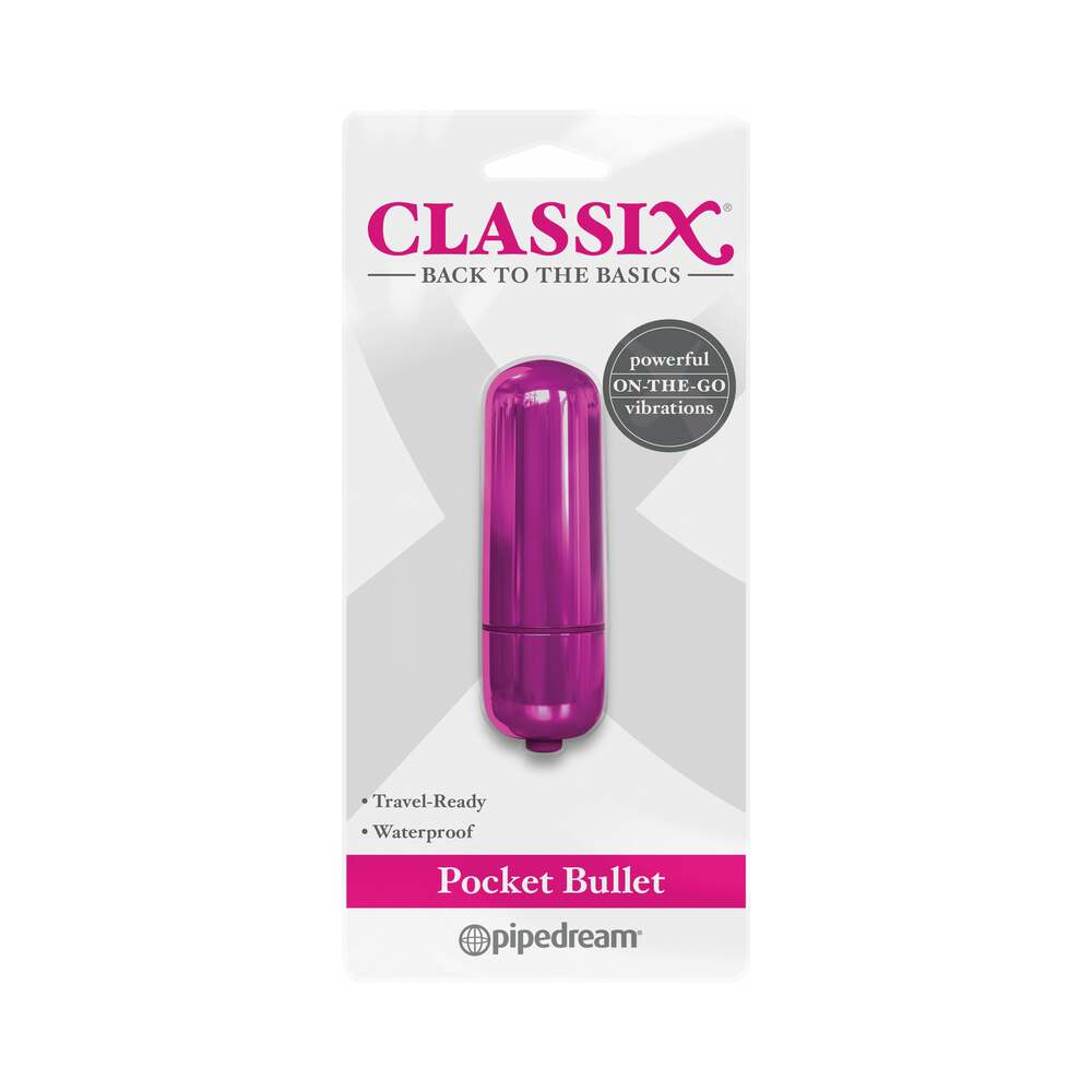 Pipedream Classix Pocket Bullet Vibrator Pink - Fantasies Boutique