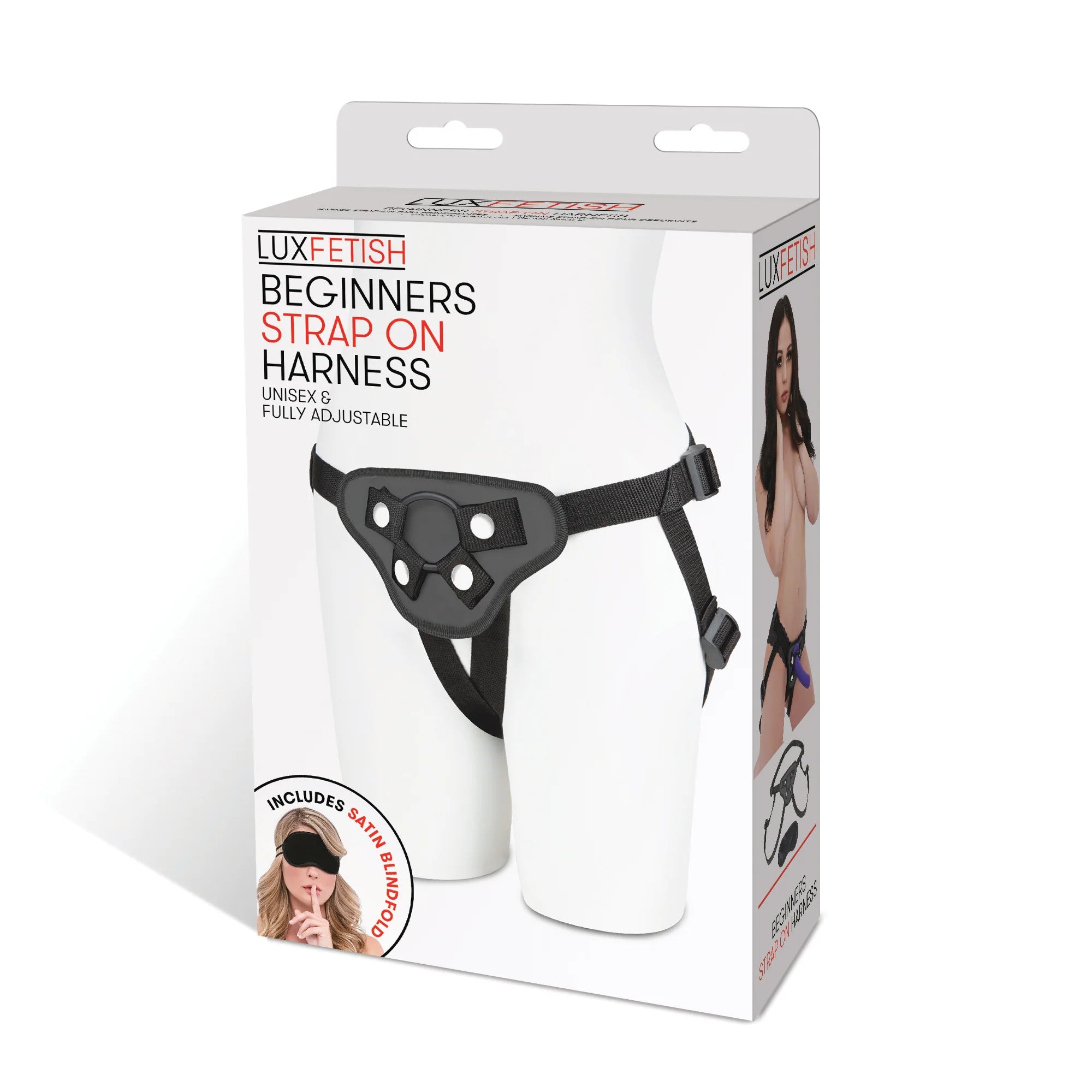 Lux Fetish Beginners Strap-On Harness Black - Fantasies Boutique